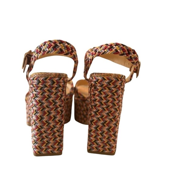 Jessica‎ Simpson Women's Multicolor Woven Brycen Platform Sandals Size 10 - Picture 13 of 15